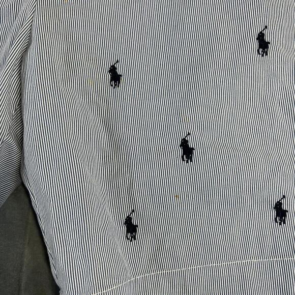 Polo Ralph Lauren AllOver Pony Shorts Chino Mens 31 Blue Striped Classic Fit - Picture 5 of 7